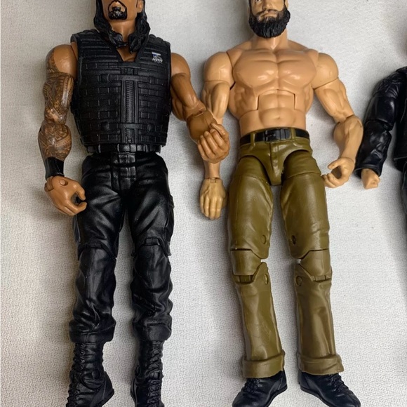WWE Wrestling Figures Roman Reigns Seth Rollins Ronda Rousey Natalie Eva Marie - Picture 2 of 3